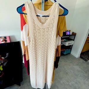 Time and Tru Women's Sleevless Crochet Dress Size M-L
